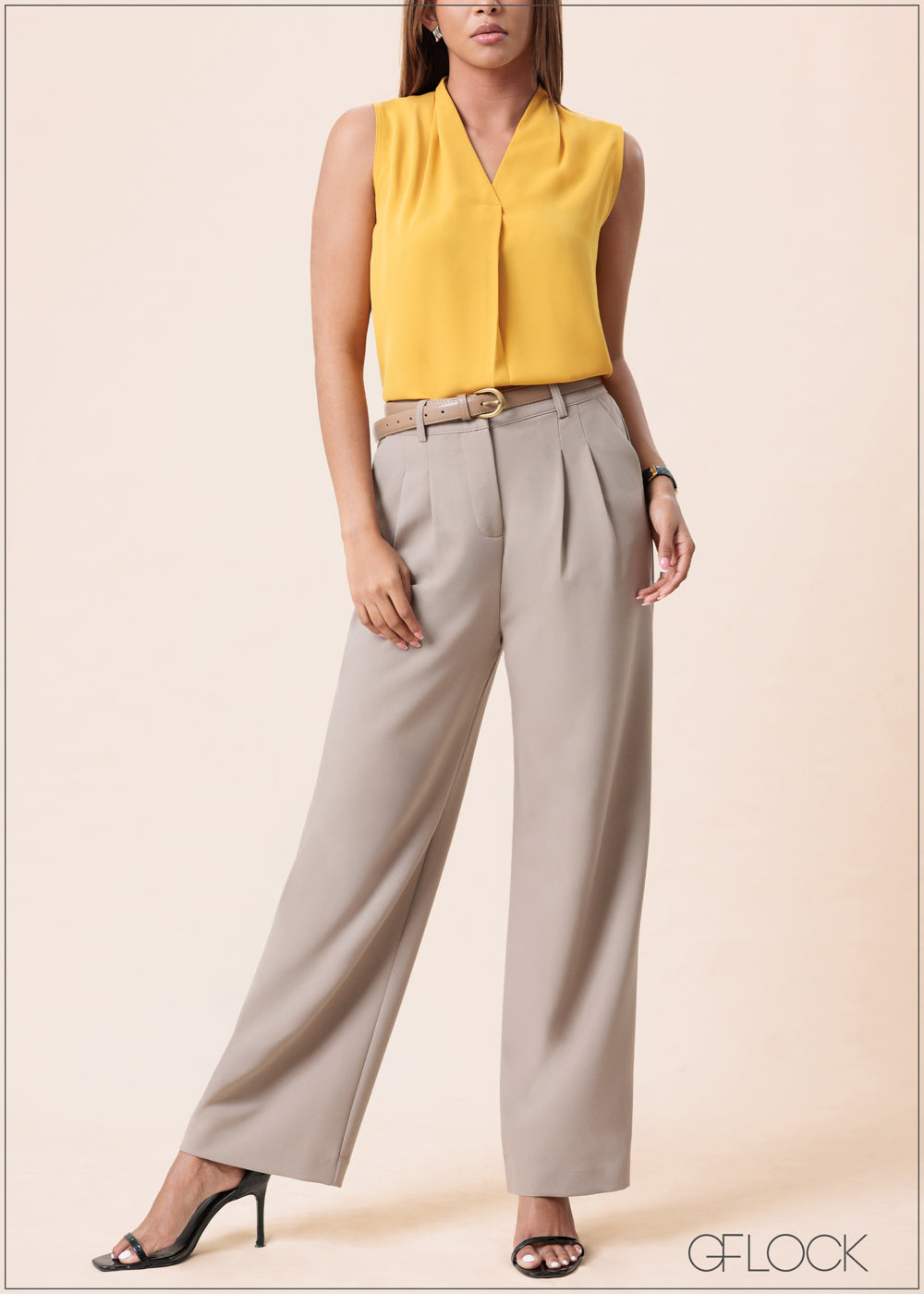 High Waist Pant With Pleats - 160525