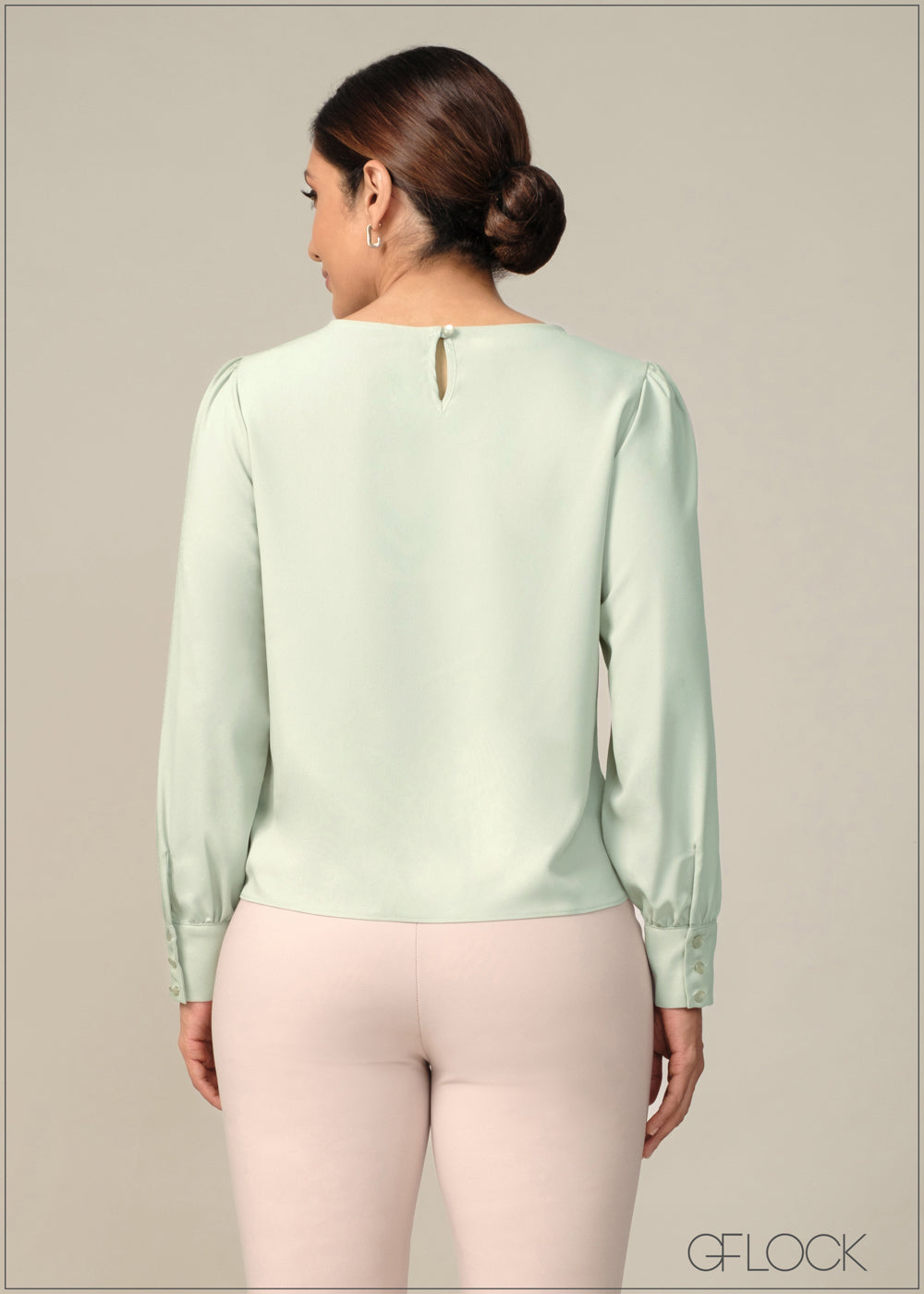 Boat Neck Long Sleeve Top - 170424