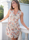 V-Neck Button Down Dress - 020225