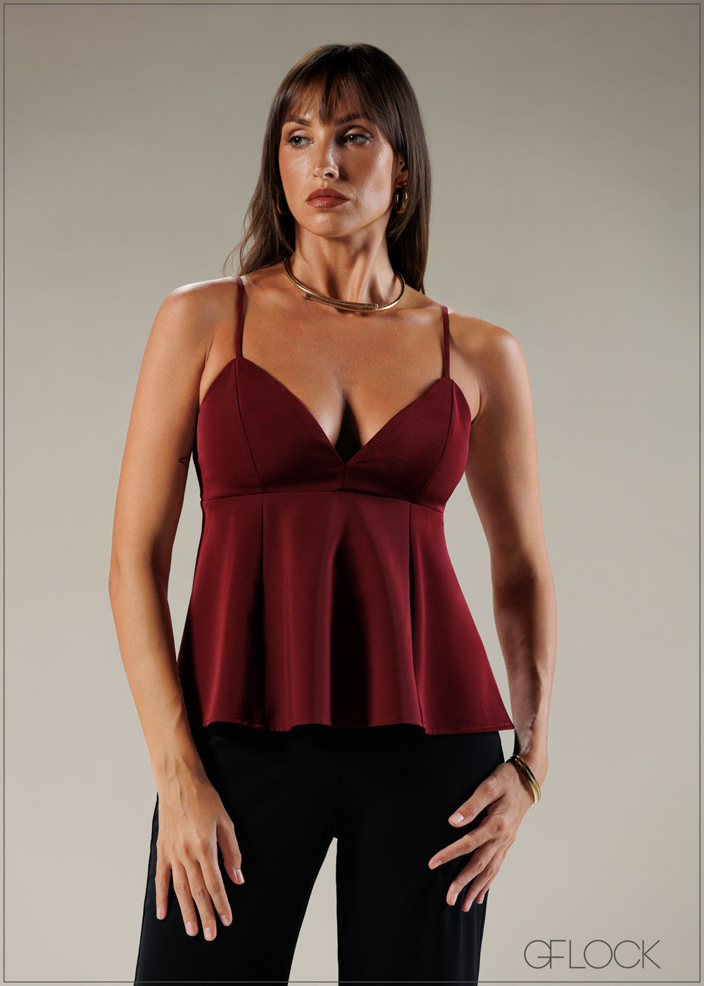Strappy Flare Top - 121225