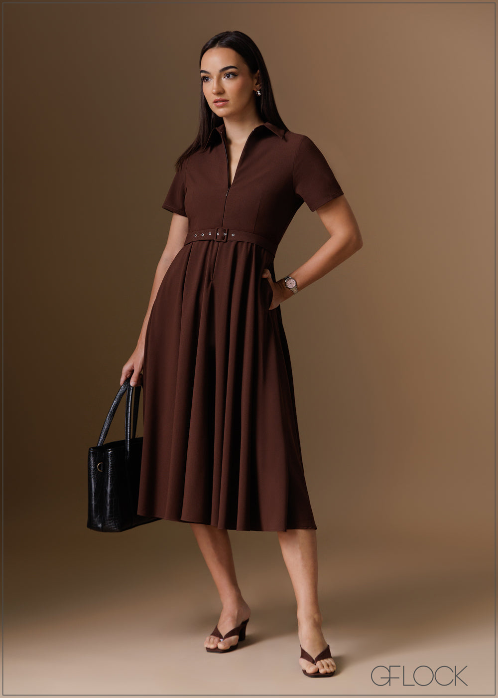 Dress With Zipper - 120925