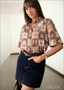 Denim Short Skirt - 141225