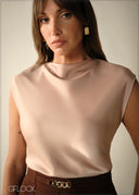 High Neck Detailed Top - 271125