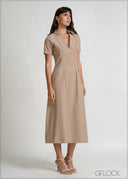 Collared Midi Dress - 270426