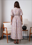 Printed Shirt Dress - 280826