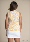 Printed Tie Front Top - 180825