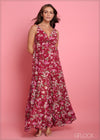 Floral Twist Detail Dress - 050224