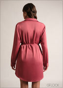 Long Sleeve Shirt Dress - 190126