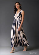 Printed Maxi Dress - 020525