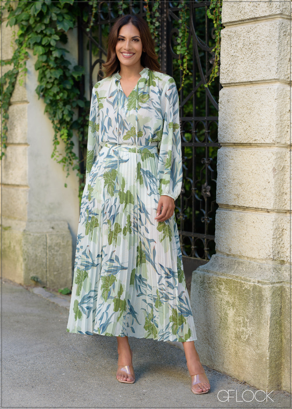 Balloon Sleeve Printed Top - 210823