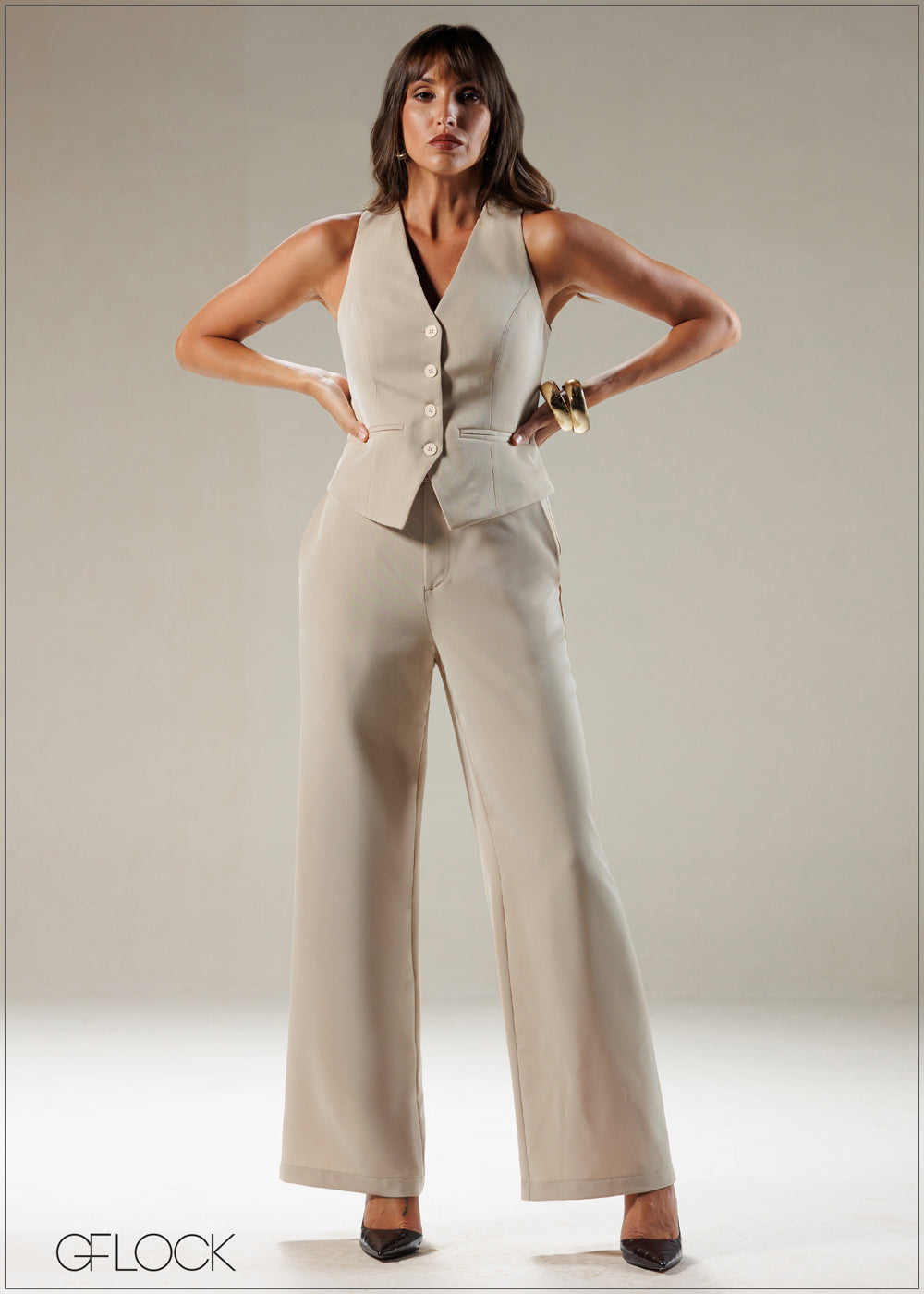 Princess Line Detail Waistcoat - 121225