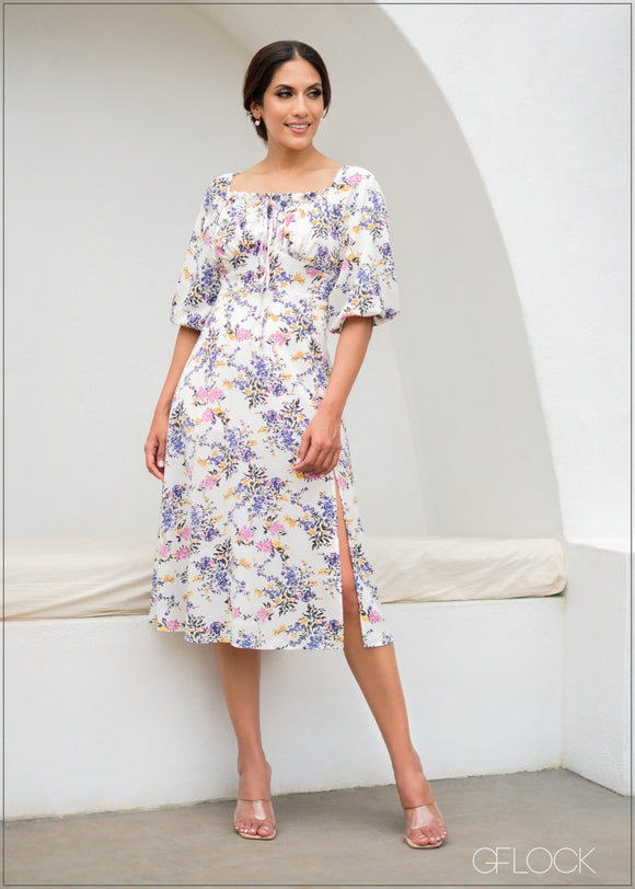 Floral Bustier Dress - 171123