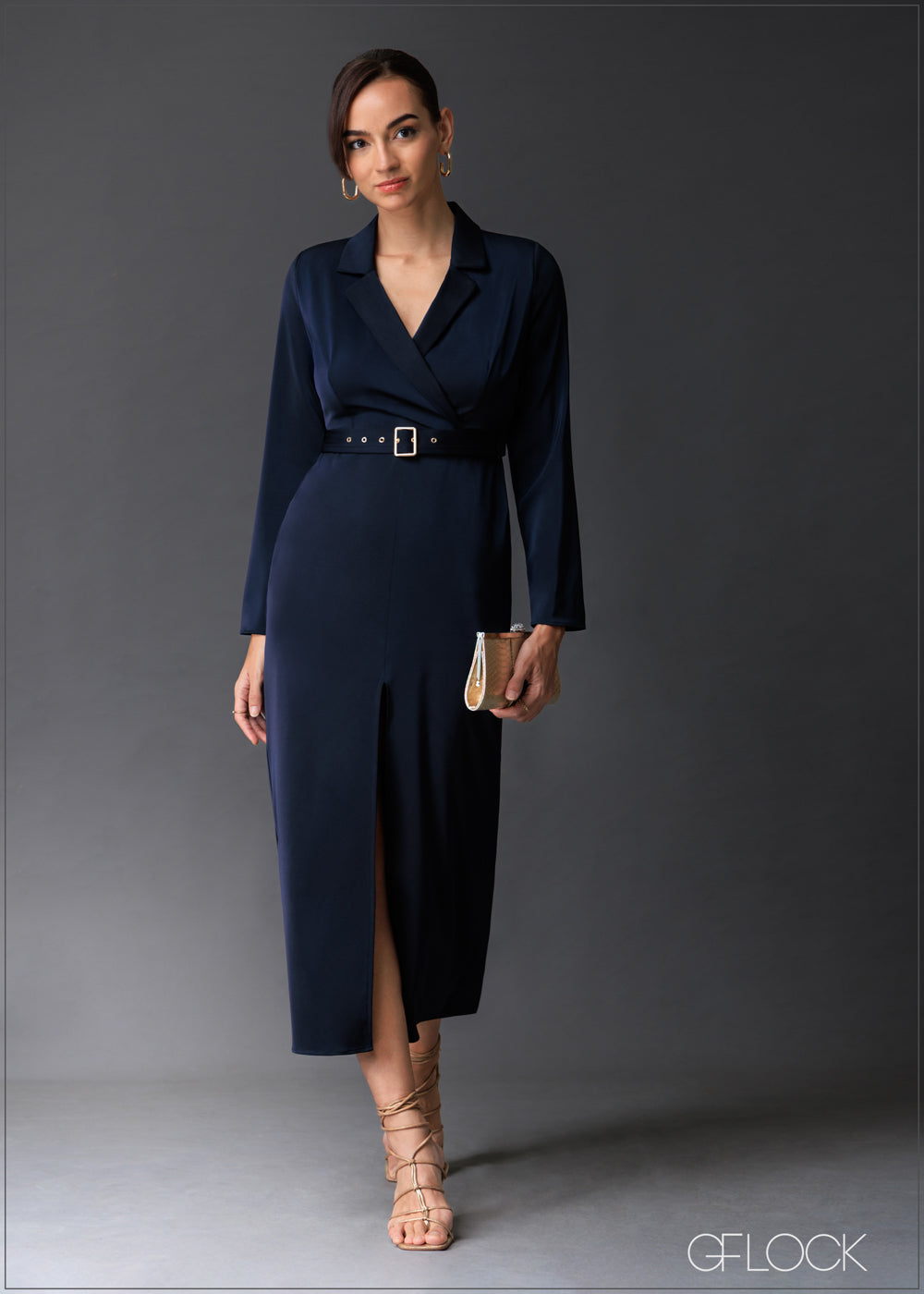 Front Slit Detailed Dress - 020525