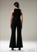 High Waist Bootleg Pant - 121225