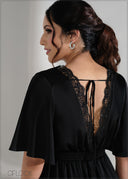 Butterfly Sleeve Maxi Dress - 090625