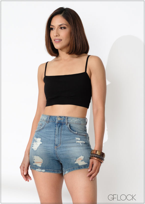 Cropped Cami Top - 220124