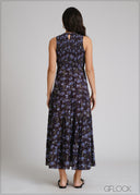 Smocking Maxi Dress - 250425