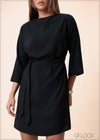 Three Quarter Sleeve Dress - 160525