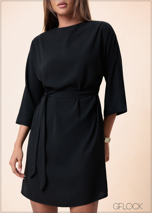 Three Quarter Sleeve Dress - 160525