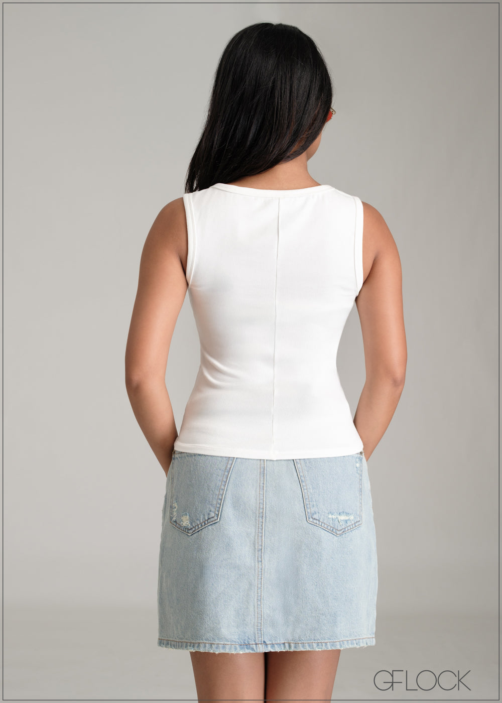 Sleeveless Rib Top - 061225