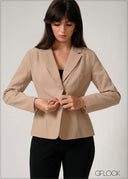 Back Pleated Blazer - 250526