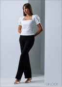 Side Pleat Top - 211125