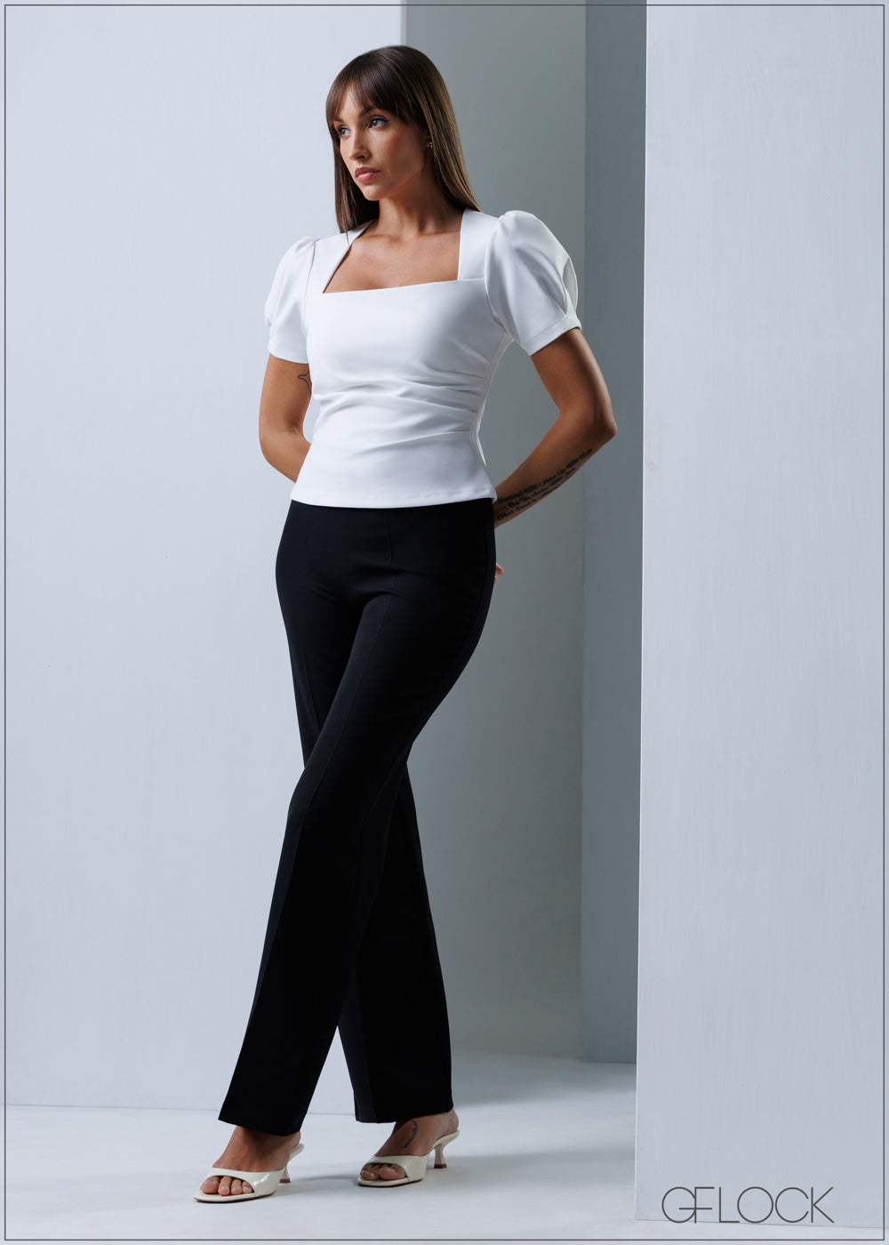 Side Pleat Top - 211125