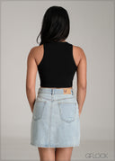 Sleeveless Crop Top - 061225