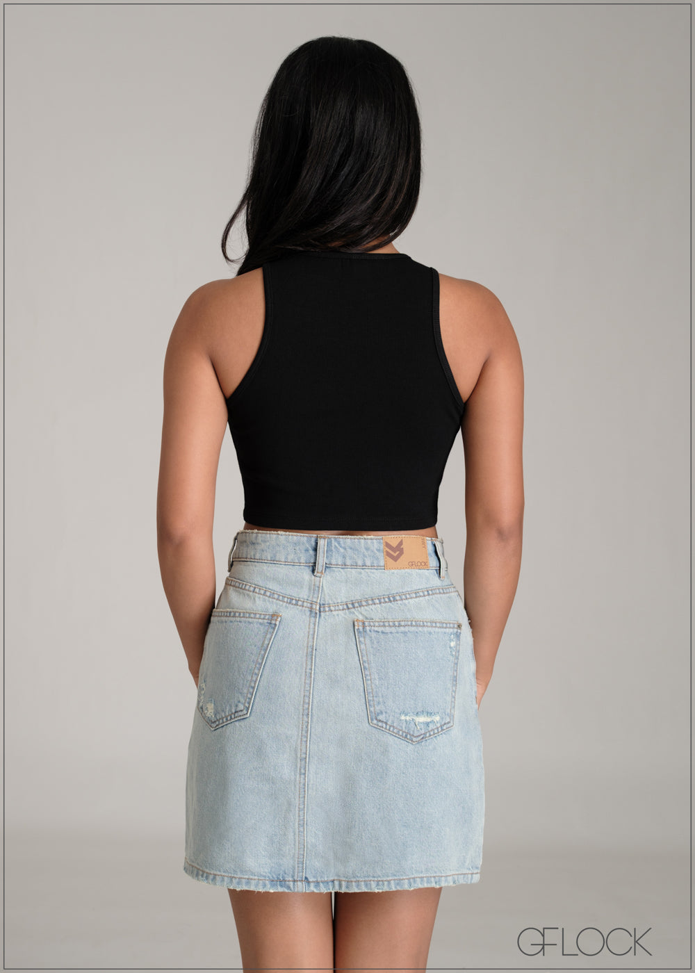 Sleeveless Crop Top - 061225