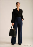 High Waist Detailed Pant - 261026