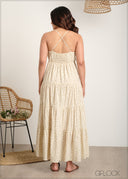 Floral Printed Tiered Dress - 060625