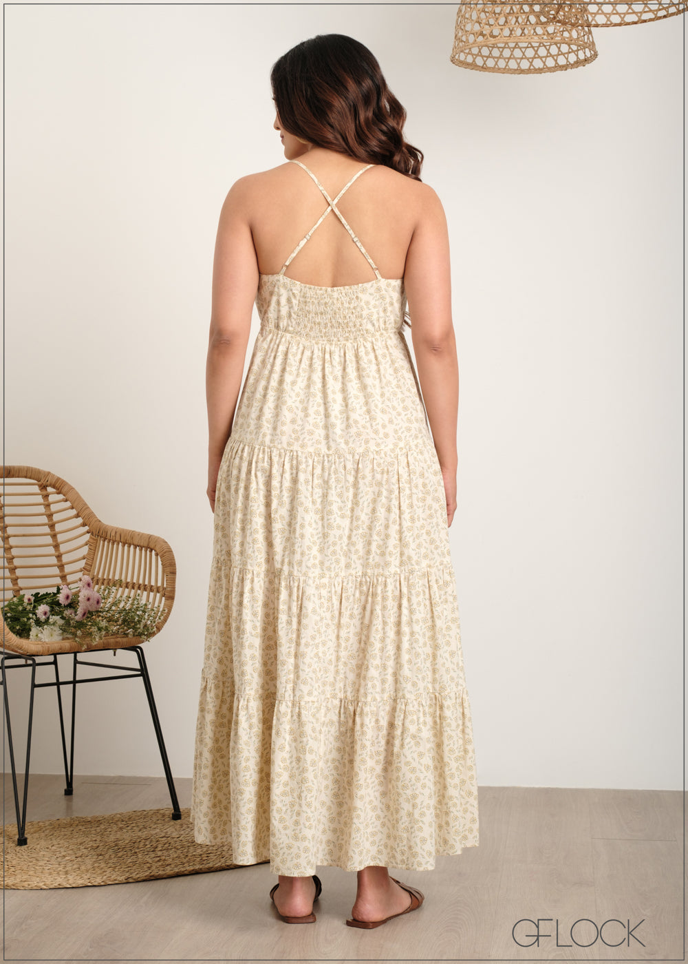Floral Printed Tiered Dress - 060625