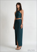 Knot Detail Maxi Skirt - 270426