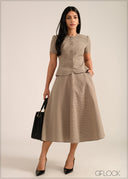 Puff Sleeves Waistcoat - 261026