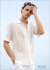 Lace Revere Collar Shirt - 270624 - 2