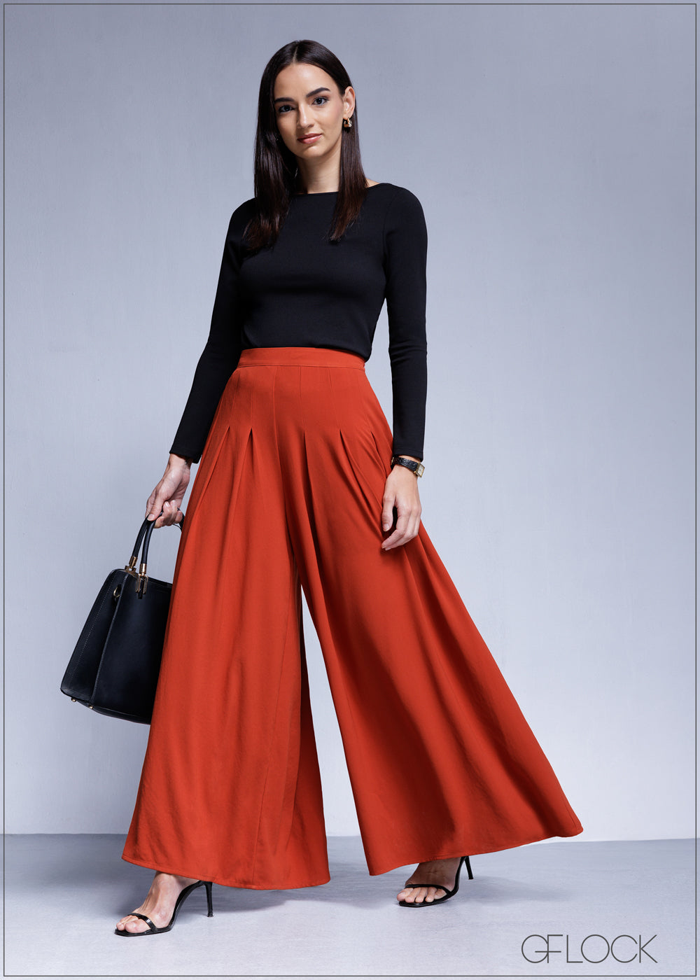 Pleated Flare Pant - 100425