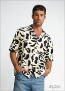 Revere Collar Short Sleeve Shirt - 260426