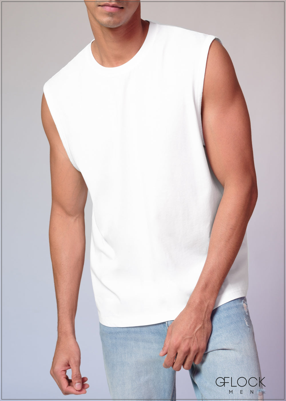 Cut Sleeve T-Shirt - 100126