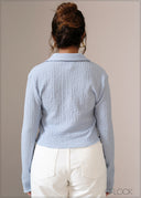 Long Sleeve Textured Top - 121026