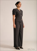 Front Pleat Detailed Top - 261026