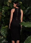 Textured Slit Dress - 231224