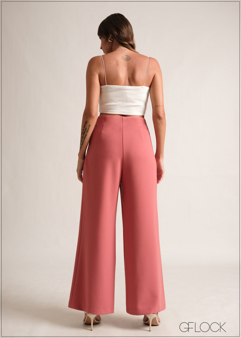 Trim Detailed High Waist Pant - 190126