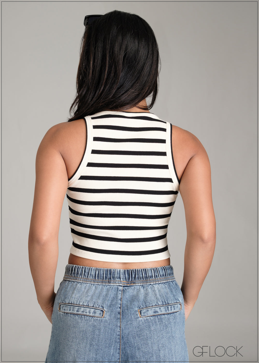 Stripe Crop Top - 061225