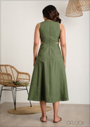 Waist Cut Out Dress - 060625