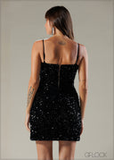 Sequin Bodycon Mini Dress - 121225