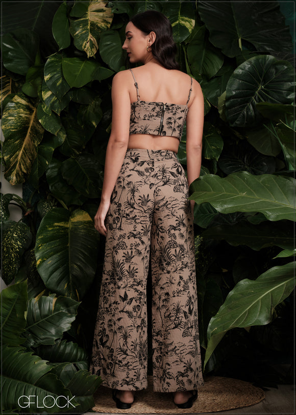 Floral Wide Leg Pant - 231224