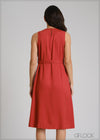 Embroidery Midi Dress - 250425