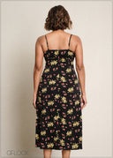 Floral Printed Midi Dress - 090525