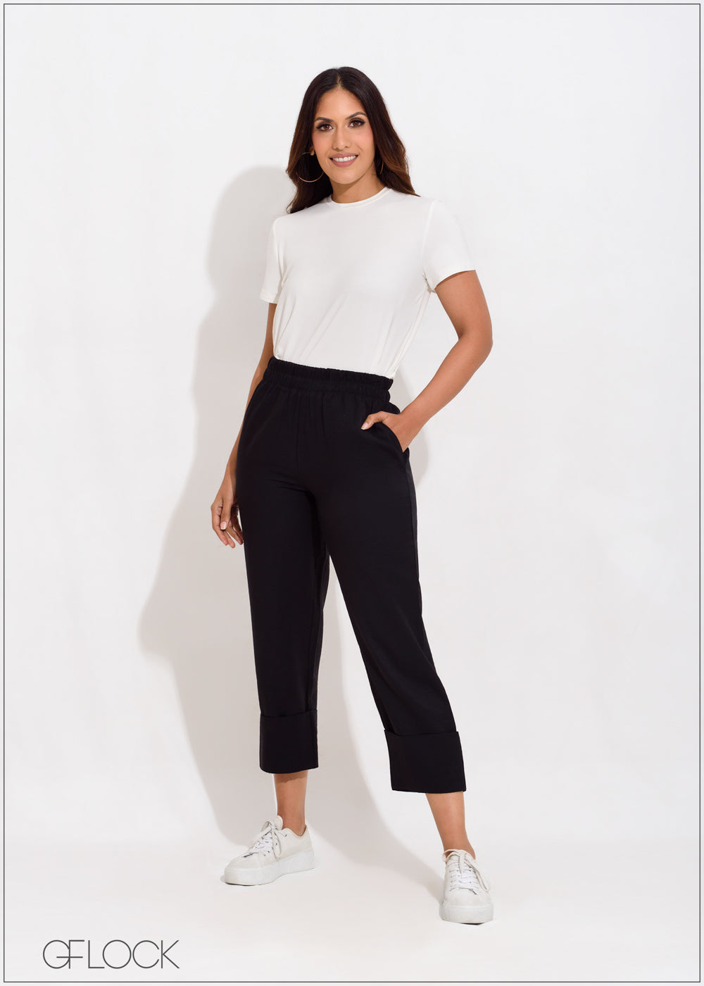 Fold Hem Pull On Pant - 050623