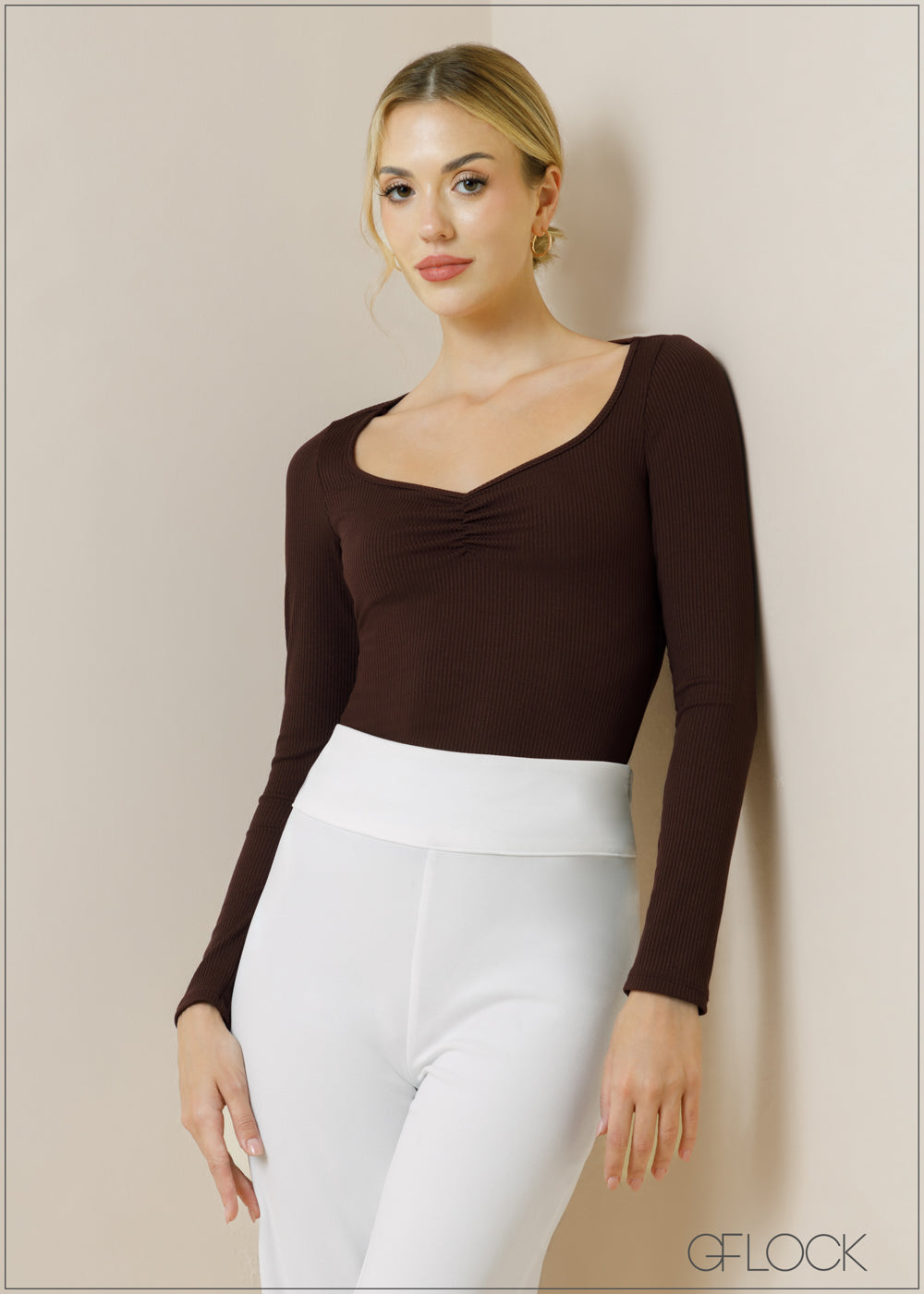 Elevate Long Sleeve Ruched Top